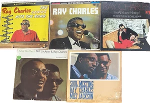 Ray Charles 5 LPs: Genius Hits Road, Self Titled, I'm All Yours Baby! +2 More - Picture 1 of 7