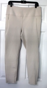 Spyder Active Yoga Pilates Hiking Leggings XL Pockets Ivory SUPER SOFT - Picture 1 of 3