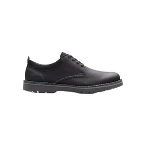 Clarks Herren Eastridge Niedrig Schwarz Leder Oxford Schuhe UK Größe 9 G EU 43 - Bild 1 von 4