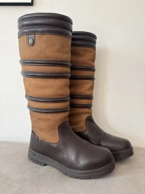 BROGINI DORCHESTER WATERPROOF Long Country HORSE RIDING LEATHER Boots SIZE UK 4 - Image 1 of 4