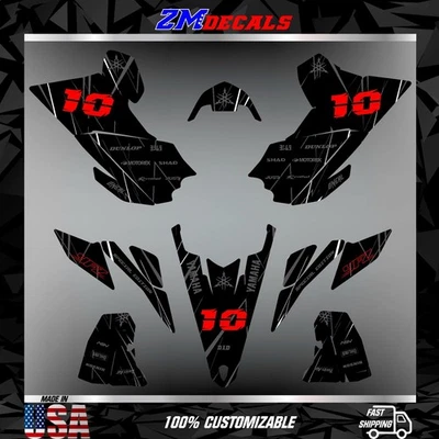 Yamaha YFZ 450R graphics kit 2009 2010 2011 2012 2013 decals stickers atv utv - Image 1 of 4