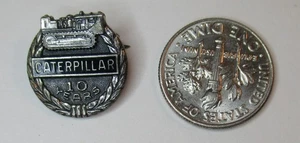 Vintage Caterpillar Inc. 10 year Sterling Silver Award Pin - Picture 1 of 2