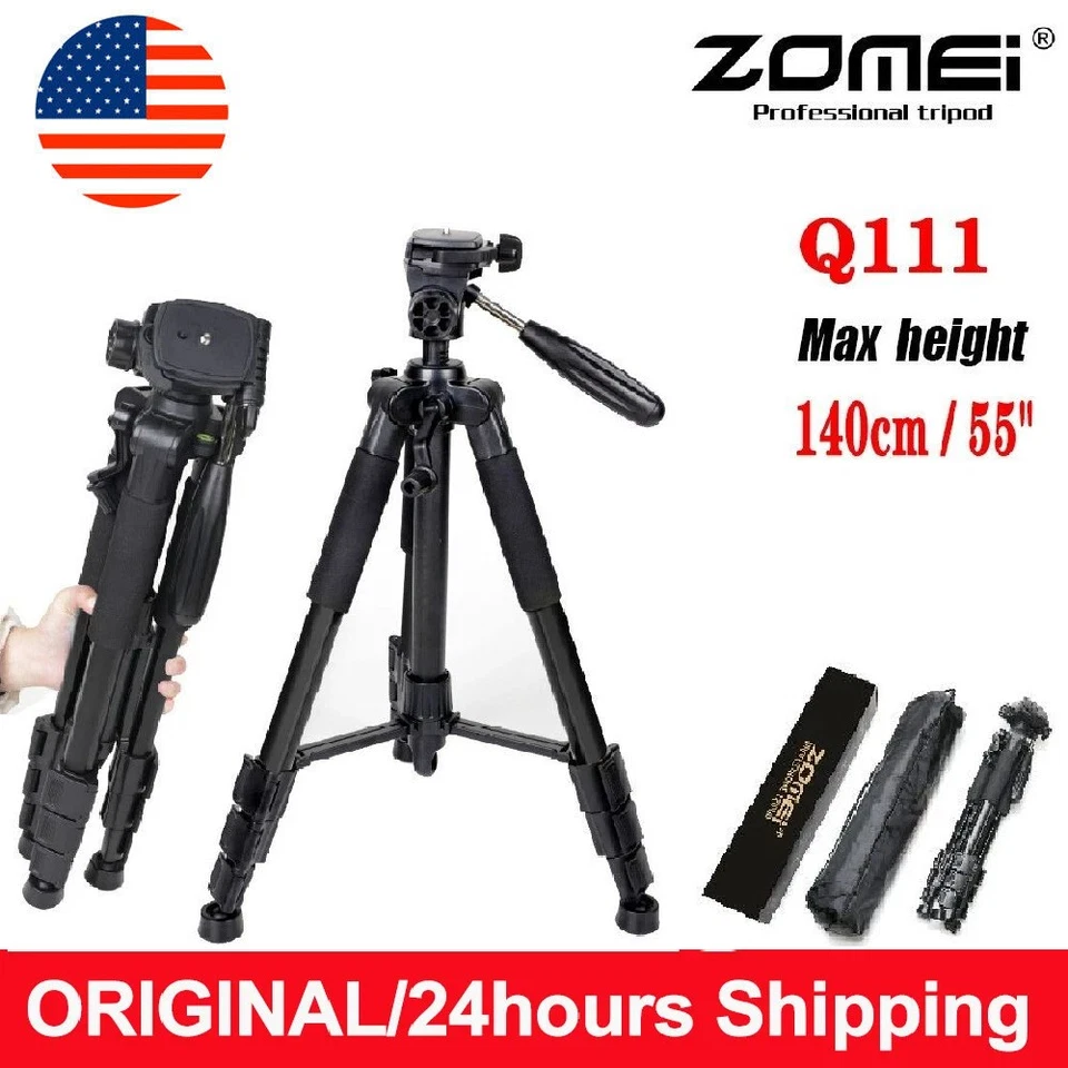 US Zomei Q111 Professional Heavy Duty Aluminium Tripod & Pan Head Fr DSLR Camera - Image 1 of 4