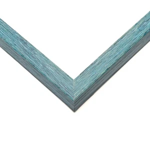 5x8 In Shadow Box Frame Blue | 1.125 inches Deep Real Wood Rustic Shadowbox Disp - Picture 1 of 10