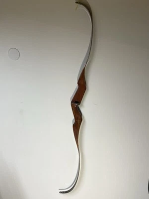 Vintage Dog Leg Bear  Kodiak Mag.  recurve 1963 45# 52" African Bubinga & Maple - Image 1 of 4