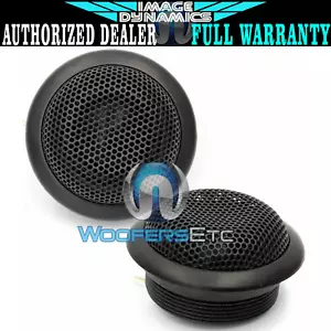 IMAGE DYNAMICS XS-28 CAR AUDIO 28MM SILK DOME FLUSH MOUNT TWEETERS PAIR 1" NEW - Picture 1 of 4