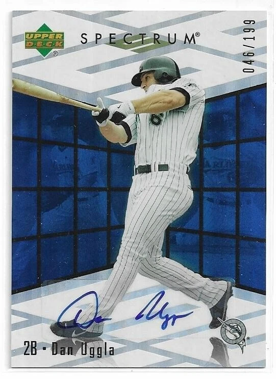 DAN UGGLA CERTIFIED Signed Auto 2007 UD Spectrum card RR-DU Florida Marlins /199 - Image 1 of 1
