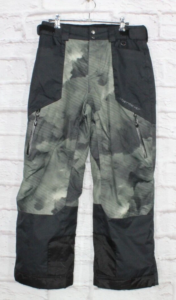 Obermeyer Teens Black Polyester Blend Lined Insulated Excursion Snow Pants Sz L - Image 1 of 4