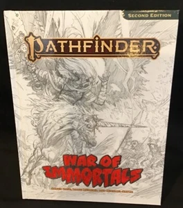 Pathfinder 2E ~ Guerra degli Immortali ~ Copertina schizzo ~ OEJ - Foto 1 di 3
