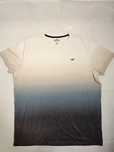 Camiseta Hollister Para Hombre Azul Logo Ombre Bordada Surf Patinador Talla XL - Imagen 1 de 12