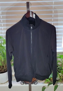 Athletica Black Dark Navy Blue Sport Jacket Ladies Size S Small - Picture 1 of 3