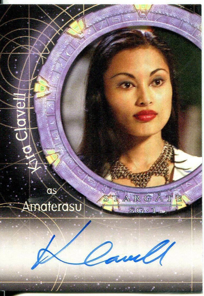 Kira Clavell Rittenhouse Stargate SG1 Season 9 A80 Amaterasu   Autograph Signed  - Image 1 of 1