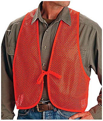 Allen 15750 Safety Vest, Orange Polyester Mesh, One Size - Quantity 12 - Image 1 of 2