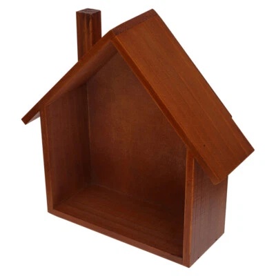 House Shadow Box Large Shaped Display Stand Home Shelf Rack Small Storage Child - Image 1 of 4