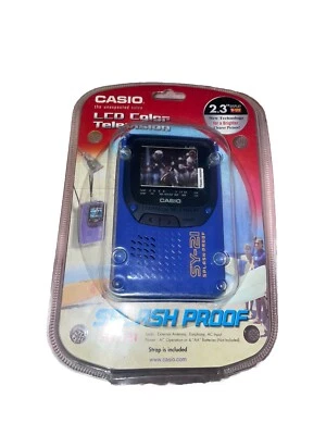 Casio SY-21 Water Resistant Portable Color 2.3" LCD Analog TV  Sealed - Image 1 of 2