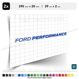 2x Calcomanías de vinilo Ford Performance Focus Puma Explorer | 290 mm x 20 mm - Imagen 1 de 6