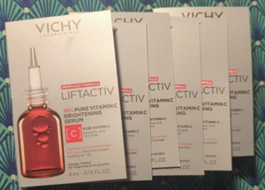 6 x Vichy Liftactiv 16% Vitamin C Brightening Serum .13 oz each travel size NEW - Picture 1 of 3