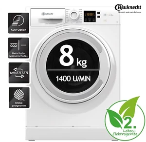 Bauknecht Waschmaschine 8kg Weiß Anti-Allergie-Programm WAM 814 A RO_WAM814A_R - Bild 1 von 11