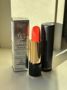 NIB LANCOME L'Absolu Rouge Ultra Matte Lipstick 78 WILD THOUGHTS Drama Matte