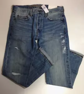 Neu mit Etikett American Eagle Herren KEINE STRETCH Premium schmale selvedge Jeans【32 x 34】C839 - Bild 1 von 9