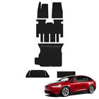Tlaps For 21-23 Tesla X 5 Seats Honeycomb Rubber All Weather Floor+Trunk Mats 6P