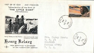 CANADA 1970 FDC 300TH BIRTH ANNIV OF HENRY KELSEY EXPLORER OF CAN WESTERN PLAINS - Picture 1 of 1