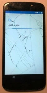 Motorola MOTO E5 Play XT1921-2 (Cricket) Blue Smart Phone Repair Cracked Glass - Afbeelding 1 van 2
