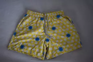 Pantalones cortos de natación Vilebrequin amarillo azul bordados con estampado solar para hombre baúles grandes - Imagen 1 de 16
