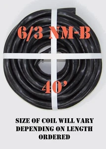 Cable eléctrico ""Romex®"" 6/3 casi nuevo-b x 40' Southwire - Imagen 1 de 2