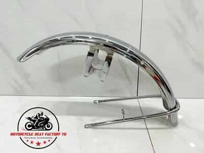 Suzuki GT250 GT 250 A/B/C 1976 1977 1978 New Chrome Front Fender Mud Guard Steel - Image 1 of 4