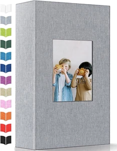 Photo Album 4X6 with 300 Pockets,Slip-In Picture Albums,Linen Cover Memory Book - Picture 1 of 7