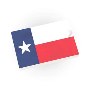 Texas State Flagge - individuell bedruckt - Brick City - 2x3 autentische Fliese - Bild 1 von 2