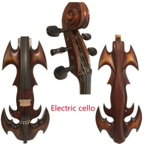 Brown color Crazy -4 Song Maestro 5 strings 4/4 Electric cello good sound #11468 - Picture 1 of 10