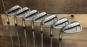 USED LEFT HANDED Tall Men +2" WCG Pro-Edge Golf Club Iron Set #4-PW 5107-2WCG - Picture 1 of 11