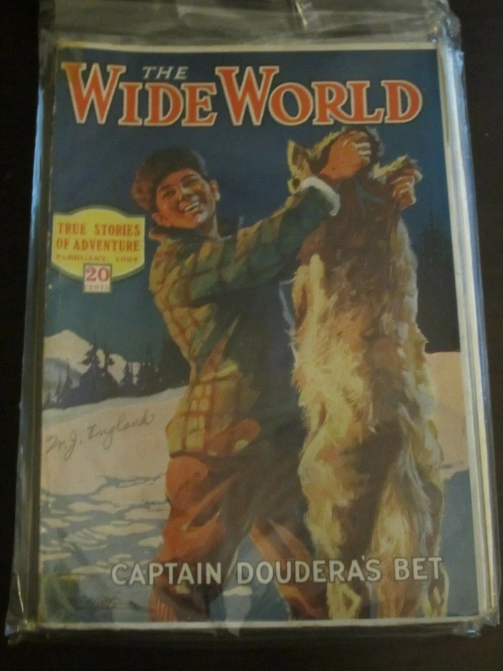 Wide World Magazine February 1924 Captain Doudera's Bet PULP Fiction Roaring 20s - Image 1 of 1