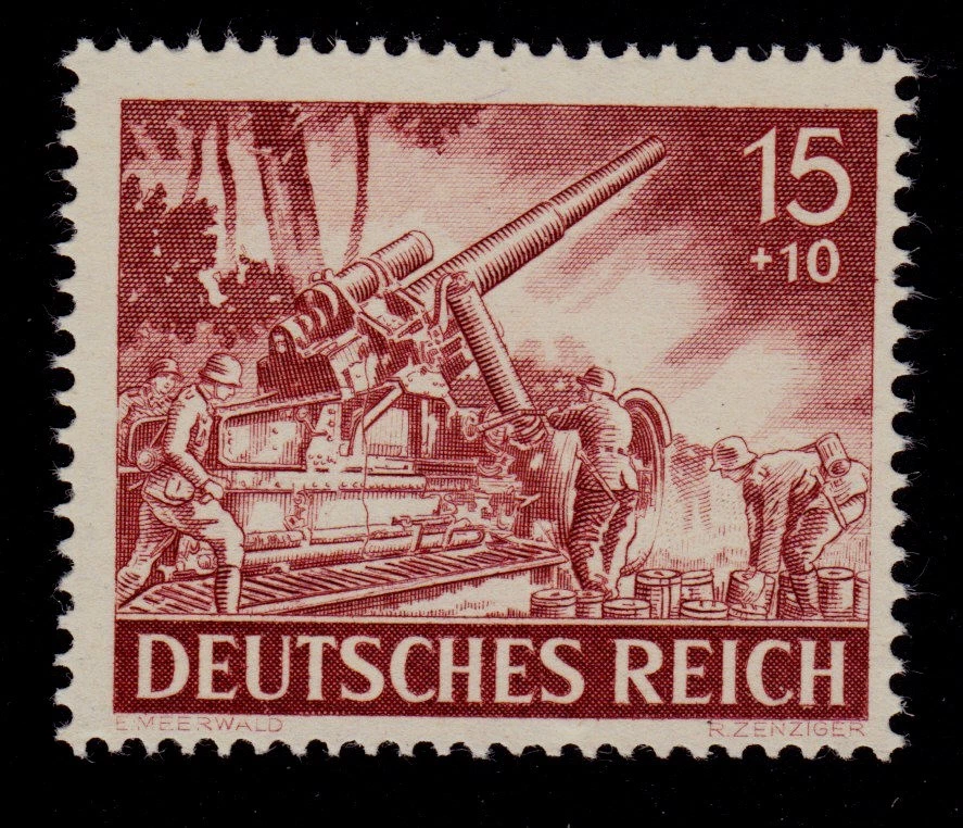 ALEMANIA SCOTT# B224 MNH ARTILLERÍA PESADA ALEMANA SEGUNDA GUERRA MUNDIAL Foto 1 de 1