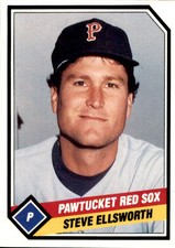 1989 Pawtucket Red Sox CMC #7 Steve Ellsworth Chicago Illinois IL Baseball Card