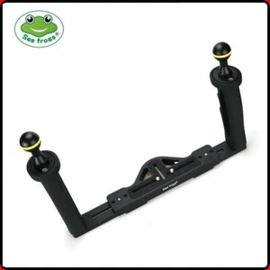Dual Handle Aluminium Tray Stabilizer Rig Tauchen Unterwasser Kamera Gehäuse - Picture 1 of 6