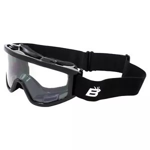 Motorcycle Goggles Fit Over Glasses Anti-Fog Shatterproof Clear Lenses UV400 - Picture 1 of 6