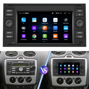 Autoradio Für Ford Focus Transit S/C-Max Kuga Mondeo GPS Navi BT FM Android 12 - Bild 1 von 23