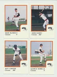 Partial Set of 29/30 1986 ProCards Clinton Iowa Giants cards 