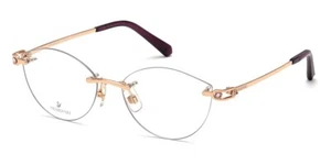 Swarovski SK5399 028 Rose Gold Metal Rimless Optical Eyeglasses Frame 53-15-140 - Picture 1 of 2