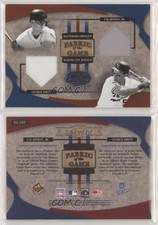 2005 Leaf Certified Materials Fabric of the Game Cal Ripken Jr George Brett HOF