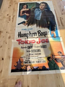 TOKYO JOE 1949 * HUMPHREY BOGART * RARE FILM-NOIR THREE SHEET MOVIE POSTER - Picture 1 of 22