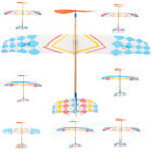  8 Pcs Glider Airplane Toy Model Aiplane Rubber Band Aircraft