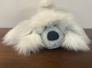 1984 Fore Ltd Matthew Fox flauschig zottelig weiß grau Welpe Hund Plüsch 10 Zoll - Bild 1 von 5