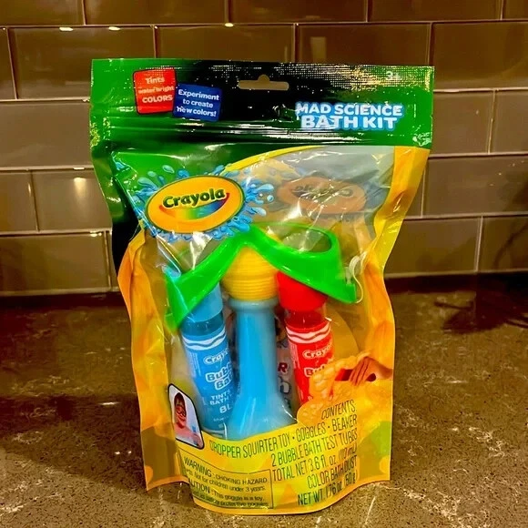 Kit de baño Crayola Mad Science. ¡Experimenta para crear nuevos colores! Edades 3+ Foto 1 de 1