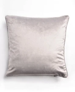 Soft French Velvet Feel Cushion Cover or Filled in Silver Grey 45cm x 45cm (18") - Picture 1 of 1