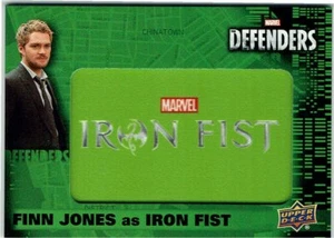 Defenders Marvel Logo Patch Cards 1:1920 Packs CL-IF Finn Jones as Iron Fist - Picture 1 of 2