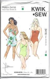 Kwik Sew Pattern 3416, Swimsuits and Dress, Adult XS - XL, Uncut - Bild 1 von 2